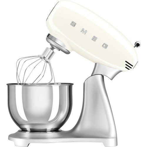 Планетарный миксер SMEG, стиль 50-х г.г., мощность 800 Вт, объем чаши 4.8 л, 10 скоростей, цвет кремовый