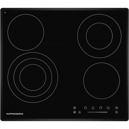 Встраиваемая электрическая панель Kuppersberg ECS 632 F, 60 см, 3 конфорки Hi-Light, черная стеклокерамика