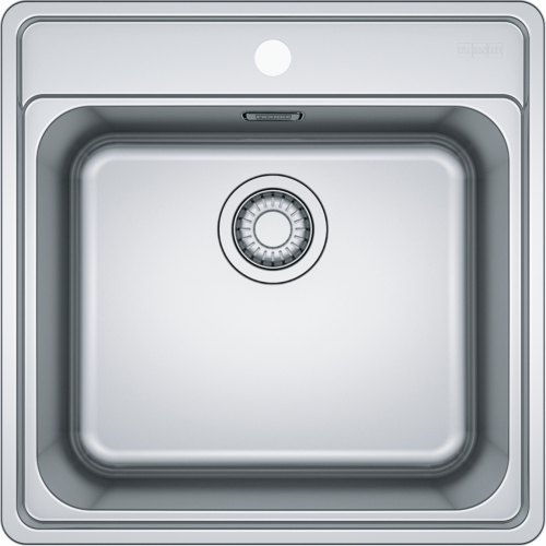 Мойка Franke 127.0688.779/Best, Серия BELL - BCX 210-51 TL, 510x510 mm, скрытый перелив, монтаж сверху или вровень