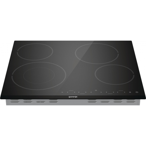 Варочная панель Gorenje 59 см с 4 конфорками, таймером, сенсорным управлением и PowerBoost - черная