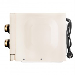 Микроволновая печь Korting KMO 815 RB, 20 л, ретро, гриль, разморозка, таймер, цвет слоновая кость/бронза