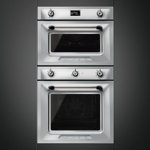 Встраиваемая электрическая духовка SMEG Victoria 60 см - Многофункциональный духовой шкаф с 6 функциями, нержавеющая сталь с защитой от отпечатков пальцев