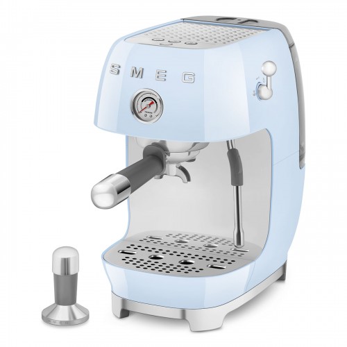 Рожковая эспрессо кофемашина SMEG 50-х, 15 бар, капучинатор, 1.4 л, одинарный/двойной эспрессо