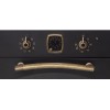 Встраиваемый духовой шкаф Korting Retro Calabria - 59.8x59.5x56 см, 8 режимов, гриль, таймер, телескопические направляющие, черный и бронза