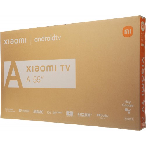 Телевизор LED Xiaomi 55 TV A 55 2026 черный - 4K Ultra HD, 60Hz, Smart TV с MEMC, DVB-T2, DVB-C, DVB-S2, USB и WiFi