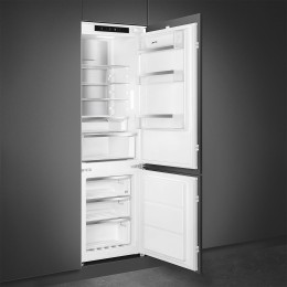 Встраиваемый холодильник Smeg/ Встраиваемый холодильник Smeg, ВхШхГ 1780х546х549 мм, полный NoFrost, скользящие направляющие, перенавешиваемая дверь, объем 248 л, LCD дисплей с сенсорным управлением, LED освещение, акустический сигнал при открытой дверце,