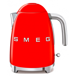 Электрочайник Smeg KLF03RDEU, 1.7 л, 2400 Вт, нержавеющая сталь, красный