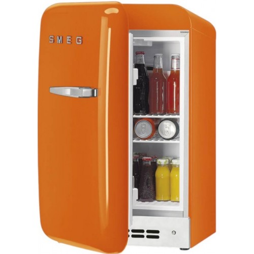 Холодильник SMEG 50-х годов, однокамерный, оранжевый, 34 л, ВхШхГ 725х404х569 мм, энергоэффективность С