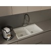 RIVELATO 1523517 PVD black однорычажный cмеситель для кухни ADRIA U-обр. гибкий излив с краном питьевой воды D-35мм, поворотный излив, материал: латунь, цвет: черный