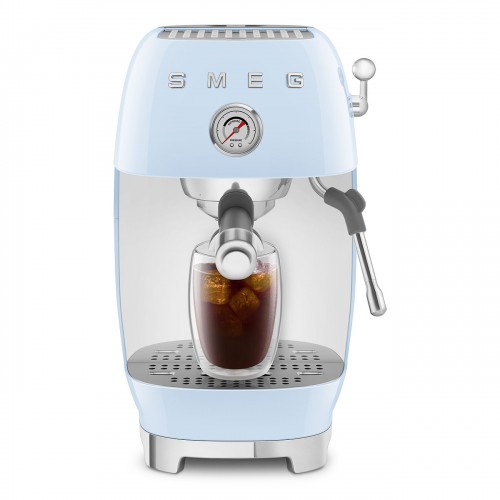 Рожковая эспрессо кофемашина SMEG 50-х, 15 бар, капучинатор, 1.4 л, одинарный/двойной эспрессо