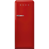 Холодильник SMEG 50-х годов, однокамерный, 270 л, красный с инверторным компрессором и морозильной камерой