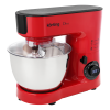 Кухонная машина Korting KKM 0103 Diva - 1500 Вт, 6.3 л, 6 скоростей, красная