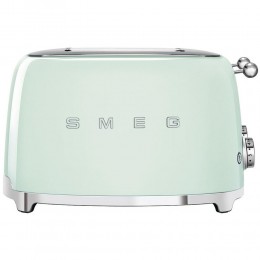 Тостер Smeg 4 ломтика, пастельный зеленый, подогрев, размораживание, 6 уровней поджаривания, SKU: tsf03pgeu.