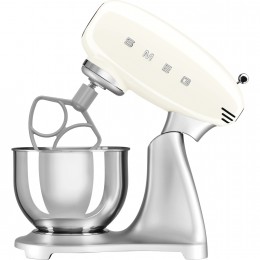 Планетарный миксер SMEG, стиль 50-х г.г., мощность 800 Вт, объем чаши 4.8 л, 10 скоростей, цвет кремовый
