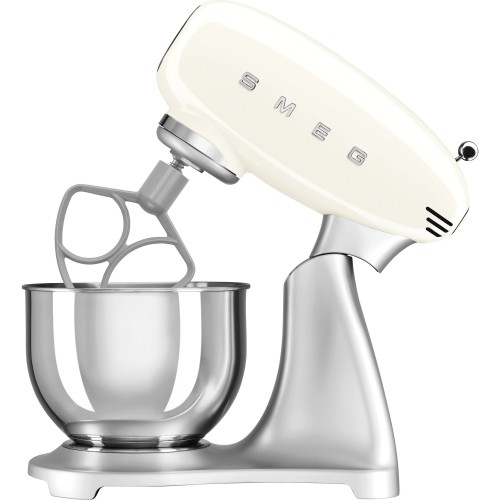 Планетарный миксер SMEG, стиль 50-х г.г., мощность 800 Вт, объем чаши 4.8 л, 10 скоростей, цвет кремовый