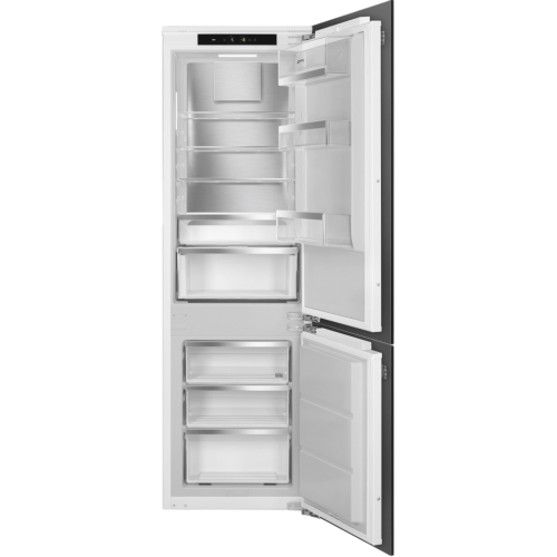 Встраиваемый холодильник Smeg 244 л с полным No Frost, инверторным компрессором и LCD-дисплеем - Энергоэффективность D