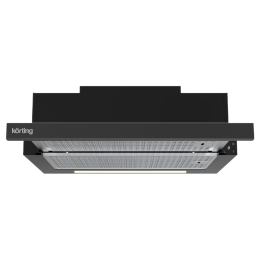 Вытяжка KORTING khp 69617 dgn, 60 см, 850 м³/ч, таймер, LED, черное стекло
