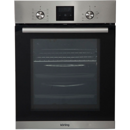 Встраиваемый духовой шкаф Korting Crystal okb 7931 cmx, 59.6х45х55 см, 9 режимов, сенсорное управление, LED дисплей, нержавеющая сталь