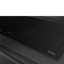 Варочная поверхность SMEG SIM3964N, индукционная, 90 см, 3 мультизоны, черный матовый.