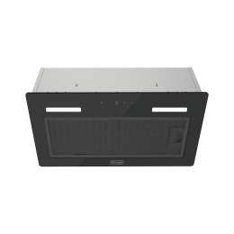 Встраиваемая вытяжка Delonghi/ Встраиваемая вытяжка Delonghi, 52 см, отвод/рециркуляция, 950 м3/ч, 3 скорости, сенсорное управление, LED подсветка, цвет черное стекло