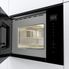 Встраиваемая микроволновая печь Gorenje 20 л с грилем, 8 автопрограммами и сенсорным управлением - черная