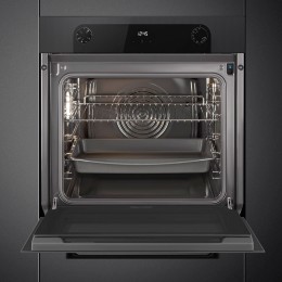 Встраиваемый духовой шкаф SMEG/ Встраиваемый духовой шкаф SMEG, 60 см, Musa, 60-250 градусов, LED-дисплей DigiScreen, галогенная подсветка, паровая очистка, 8 режимов, поворотные переключатели/сенсорные кнопки, полезный объем 70 л, энергоэффективность А, 