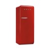 Холодильник SMEG 50-х годов, однокамерный, 270 л, красный с инверторным компрессором и морозильной камерой