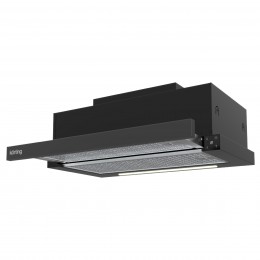 Вытяжка KORTING khp 69617 dgn, 60 см, 850 м³/ч, таймер, LED, черное стекло