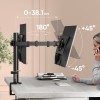 Кронштейн для 2-х мониторов ONKRON 13-32 с наклоном -45°/+45°, поворотом 360°, макс. нагрузкой 16 кг и вылетом 0-381 мм