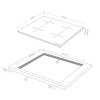 Варочная поверхность Kuppersberg/ KITCHEN RETAIL / Варочная поверхность Kuppersberg, индукция, High-Tech, 9 уровней мощности, inverter, таймер, пауза, Booster, автоматическое отключение, Flexi-zone, слайдерное управление, поддержание тепла, цвет черный