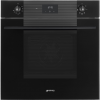 Встраиваемая электрическая духовка SMEG 60 см - Многофункциональный духовой шкаф, 6 функций, Deep Black, класс А