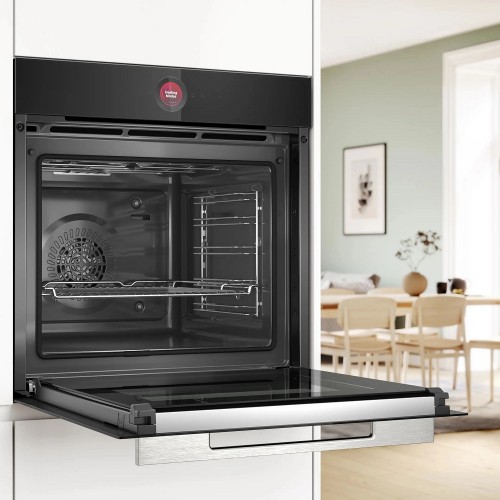 Встраиваемый духовой шкаф Bosch с 14 режимами нагрева, TFT дисплеем, пиролитической очисткой и объемом 71 л - черный цвет