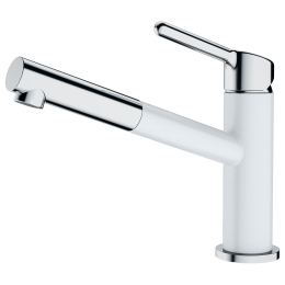Смеситель Franke 115.0623.139, ORBIT PULL-OUT, хром/белый