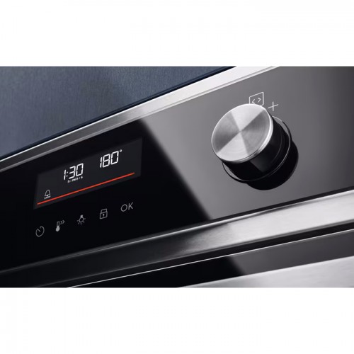 Встраиваемый духовой шкаф ELECTROLUX с конвекцией, 65 л, 9 режимов, пиролитическая очистка и телескопические направляющие