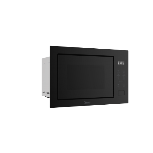 Встраиваемая микроволновая печь Delonghi/ Встраиваемая микроволновая печь Delonghi, объем 25 л, сенсорное управление, цифровой дисплей, таймер, гриль, 5 уровней мощности, 8 автопрограмм, цвет черное стекло