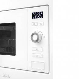 Встраиваемая микроволновая печь MONSHER mmh 201 w, 20 л, 800-1250 Вт, гриль, 8 программ, белый