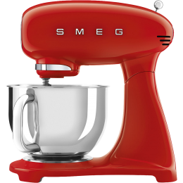 Планетарный миксер SMEG, стиль 50-х г.г., мощность 1000 Вт, объем чаши 4.8 л, 10 скоростей, цвет красный