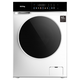Стиральная машина KORTING KWD 60DS12106, 10 кг, 7 кг (сушка), 1200 об/мин, сенсорное управление, 10 программ, глубина 62 см
