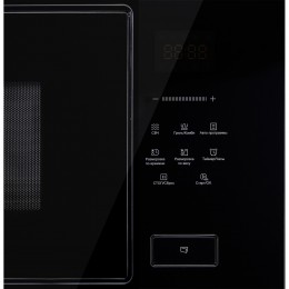 Встраиваемая микроволновая печь KORTING KMI 928 GN, 28 л, сенсорное управление, гриль, 21 авторежим, черное стекло