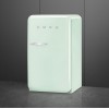 Холодильник SMEG 970х545х659 мм, однокамерный с морозильной камерой, стиль 50-х, пастельный зеленый, объем 122 л
