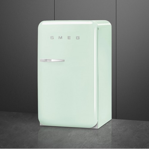 Холодильник SMEG 970х545х659 мм, однокамерный с морозильной камерой, стиль 50-х, пастельный зеленый, объем 122 л