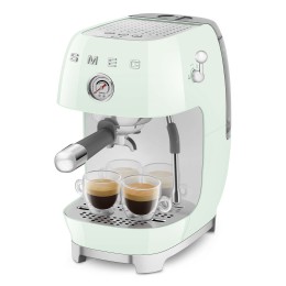 Кофемашина SMEG ECF03PGEU, рожковая, 15 бар, капучинатор, 1.4 л, кнопочное управление