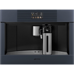Кофемашина Smeg/ SMEG CMS4104GRU Автоматическая кофемашина, 60 см, высота 45 см, стекло Neptune Grey