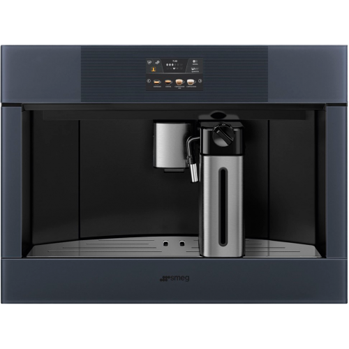 Кофемашина Smeg/ SMEG CMS4104GRU Автоматическая кофемашина, 60 см, высота 45 см, стекло Neptune Grey