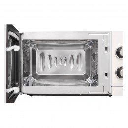 Микроволновая печь Korting KMO 815 RSI, 20 л, гриль, таймер, ретро, белый/серебро