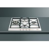 Встраиваемая газовая панель SMEG Coloniale 60 см - белая с позолоченной фурнитурой