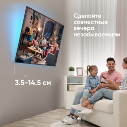 Кронштейн ONKRON TM6 для ТВ 43-85'' (макс 400x600, наклон 12º, от стены 35-145мм, макс вес 68,2кг, встроенный уровень)