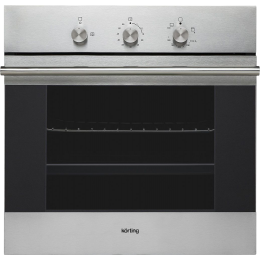 Встраиваемый духовой шкаф Korting OGG 541 CFX, газ, нерж. сталь, 59.7x59.6x56.5 см, гриль, газ-контроль, электроподжиг