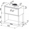 Вытяжка Franke FMA MODULAR F60 BK MATT - Настенная черная матовая вытяжка шириной 600 мм с мощностью 1050 м³/ч и сенсорным управлением