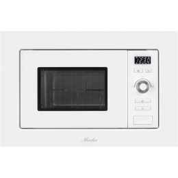 Встраиваемая микроволновая печь MONSHER mmh 201 w, 20 л, 800-1250 Вт, гриль, 8 программ, белый